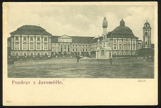 POzdrav z Jaromeric  Zamek | antikvariat - detail pohlednice