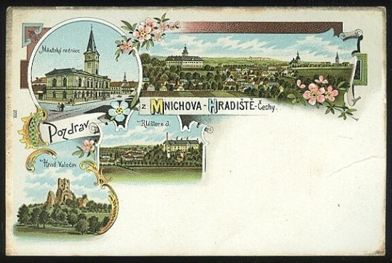 Pozdrav z Mnichova Hradiste | antikvariat - detail pohlednice