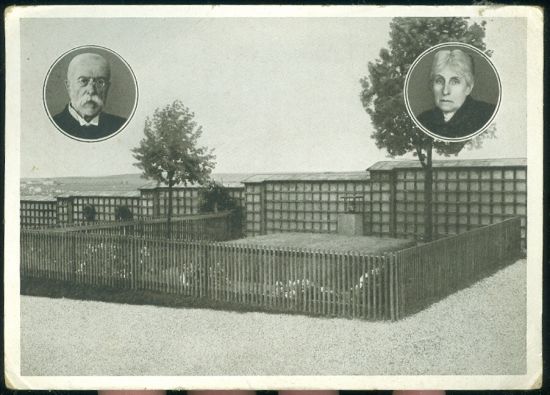 Hrob TGM v Lanech | antikvariat - detail pohlednice