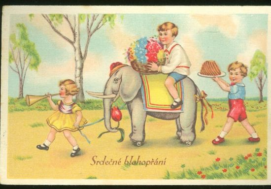 Srdecne blahoprani | antikvariat - detail pohlednice