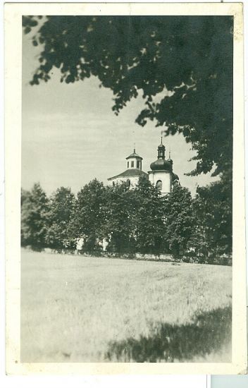 Poutni kostel Nicov u Planice | antikvariat - detail pohlednice
