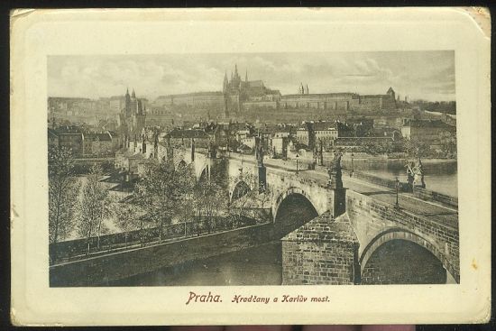 Hradcany a Karluv most | antikvariat - detail pohlednice