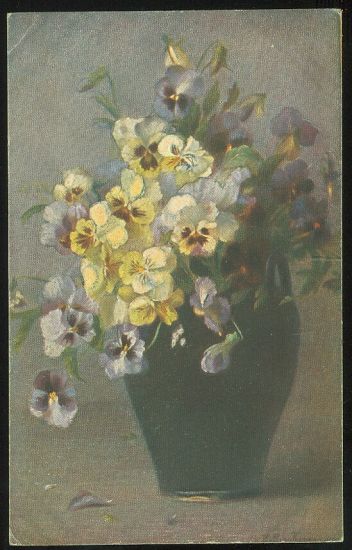 Macesky ve vaze | antikvariat - detail pohlednice