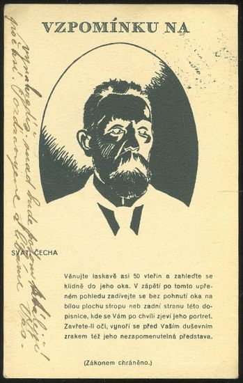Vzpominka na Sv Cecha | antikvariat - detail pohlednice