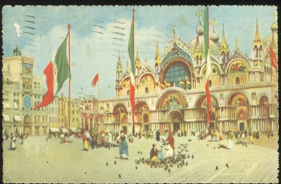 Venezia | antikvariat - detail pohlednice