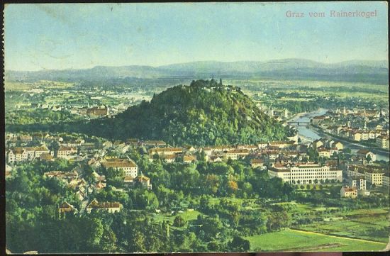 Graz vom Rainerkogel | antikvariat - detail pohlednice