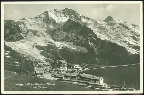 Kleine Scheidegg mit Jungfrau | antikvariat - detail pohlednice