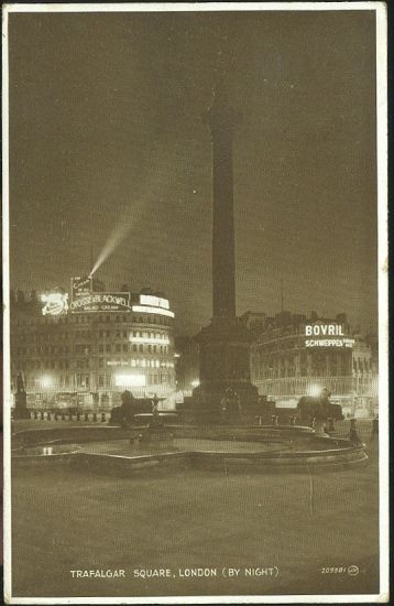 Trafalgar Square London | antikvariat - detail pohlednice