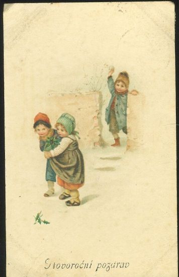 Novorocni pozdrav | antikvariat - detail pohlednice
