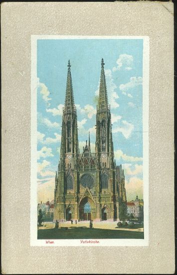 Wien Votivkirche | antikvariat - detail pohlednice