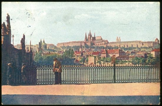 Praha  Hradcany | antikvariat - detail pohlednice
