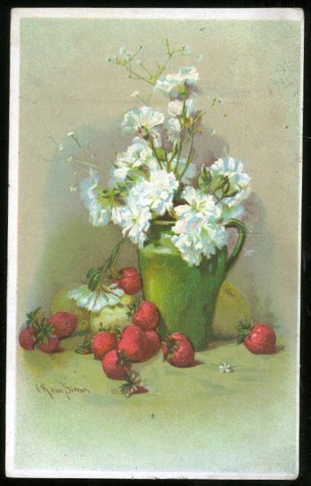 Jahody | antikvariat - detail pohlednice