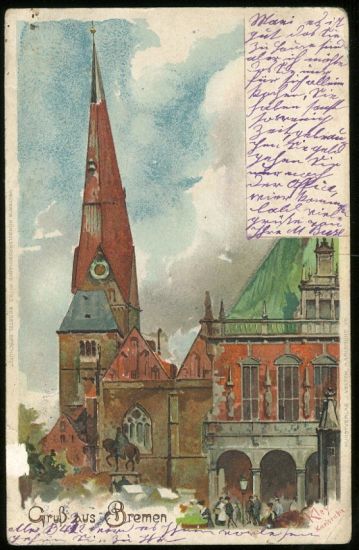 Gruss aus Bremen | antikvariat - detail pohlednice