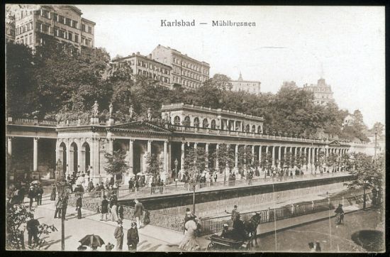 Karlsbad | antikvariat - detail pohlednice