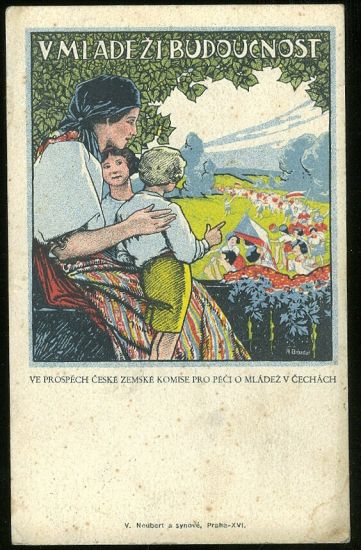 V mladezi budoucnost | antikvariat - detail pohlednice