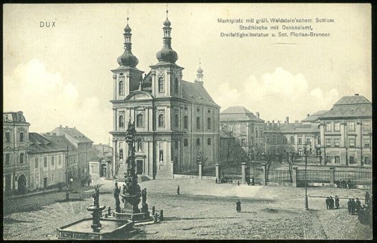 Dux  Marktplatz | antikvariat - detail pohlednice