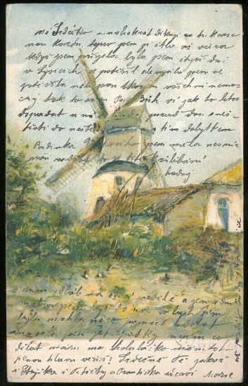 Vetrny mlyn | antikvariat - detail pohlednice