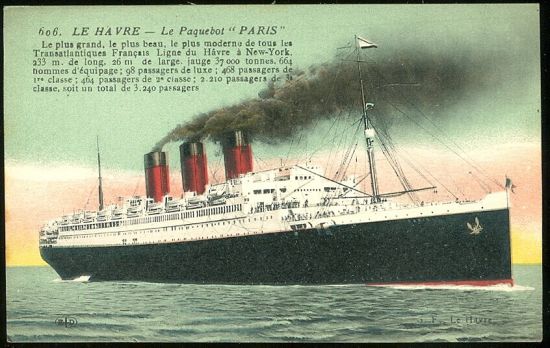 Le Havre  Le Paquebot Paris | antikvariat - detail pohlednice