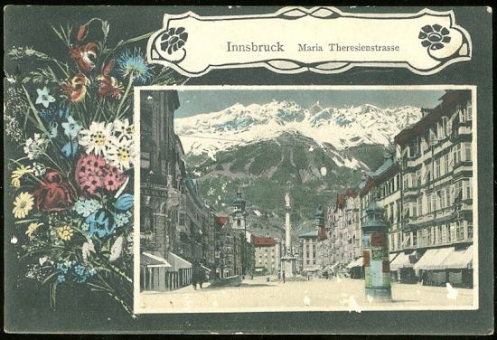Innsbruck Maria Theresienstrasse | antikvariat - detail pohlednice