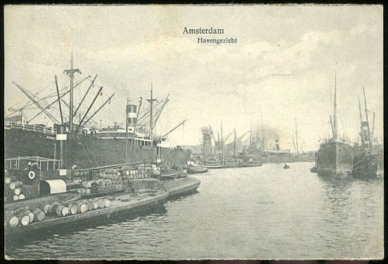 Amsterdam | antikvariat - detail pohlednice