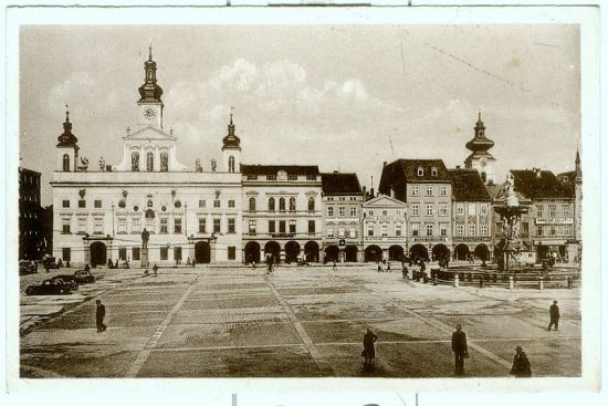 Ceske Budejovice | antikvariat - detail pohlednice