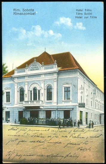 Rimavska Sobota  Hotel Tatra | antikvariat - detail pohlednice