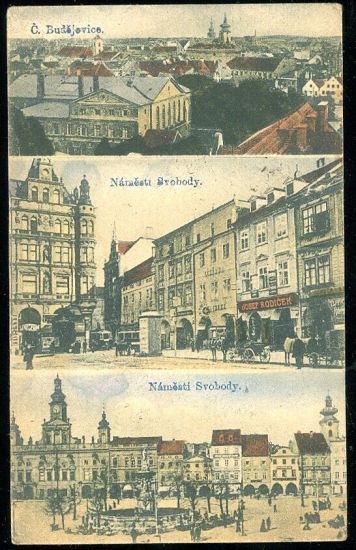 C Budejovice  Namesti svobody | antikvariat - detail pohlednice