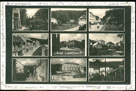 Lazne Luhacovice | antikvariat - detail pohlednice