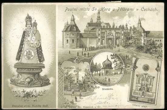 Poutni misto Sv Hora u Pribrami v Cechach | antikvariat - detail pohlednice