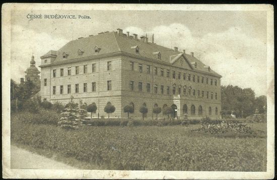 Ceske Budejovice  Posta | antikvariat - detail pohlednice