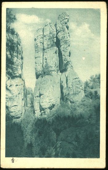 Draci skaly  Turnov 1923 | antikvariat - detail pohlednice