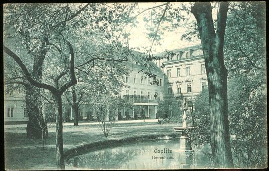 Teplitz  Herrenhaus | antikvariat - detail pohlednice