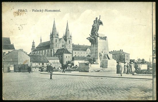 Prag  Palacky Monument | antikvariat - detail pohlednice