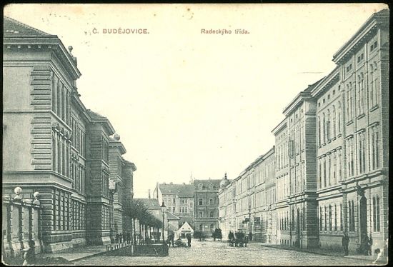 Ceske Budejovice  Radeckyho trida | antikvariat - detail pohlednice