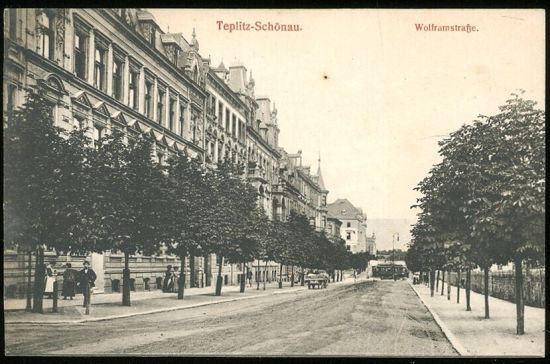 Teplitz  Schonau Wolframstrasse | antikvariat - detail pohlednice