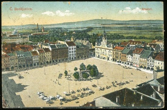 Ceske Budejovice namesti | antikvariat - detail pohlednice