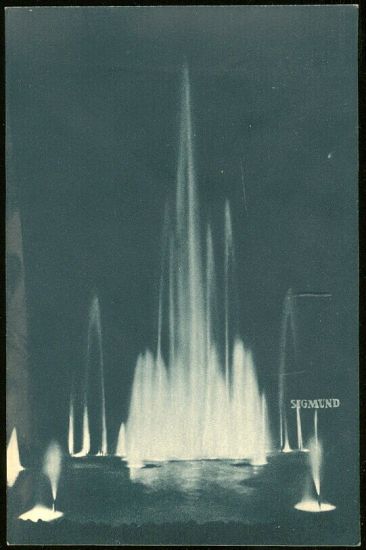 Svetelna fontana X Vsesokolskeho sletu 1938 Sigmund  Pumpy | antikvariat - detail pohlednice
