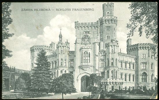Zamek Hluboka  Schloss Frauenberg | antikvariat - detail pohlednice