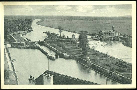 Lazne Podebrady Hydrocentrala a zdymadla | antikvariat - detail pohlednice