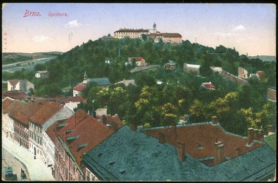 Brno  Spilberk | antikvariat - detail pohlednice