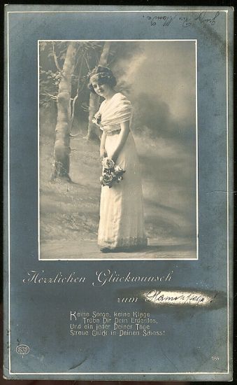 Herzliechen Gluckwunsch | antikvariat - detail pohlednice