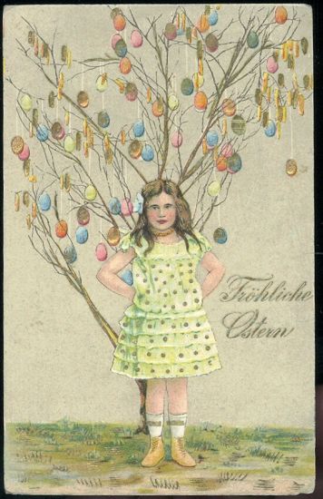 Frohliche Oestern | antikvariat - detail pohlednice