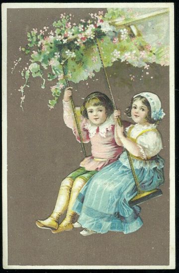 Deti na houpacce | antikvariat - detail pohlednice