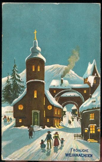 Frohliche Weihnachten | antikvariat - detail pohlednice