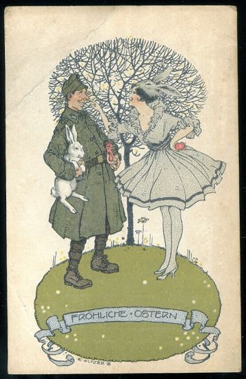 Frohliche Ostern | antikvariat - detail pohlednice