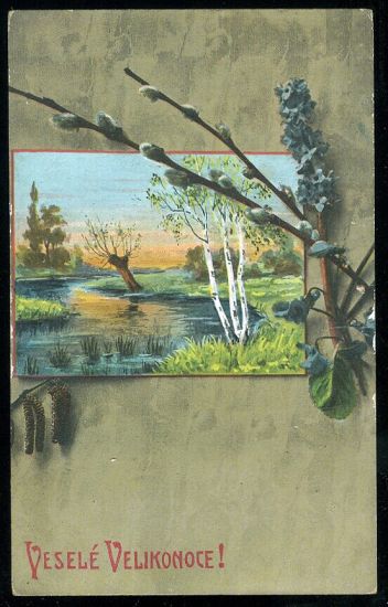 Vesele Velikonoce | antikvariat - detail pohlednice