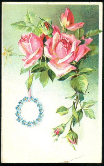 Ruze | antikvariat - detail pohlednice