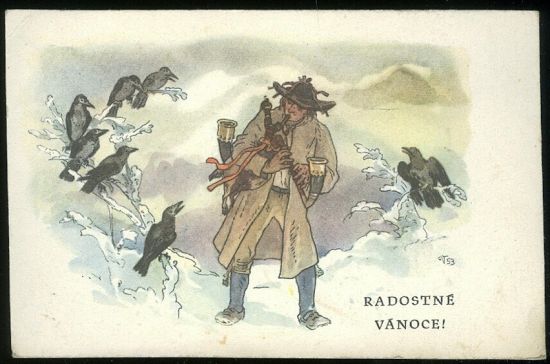 Radostne Vanoce | antikvariat - detail pohlednice