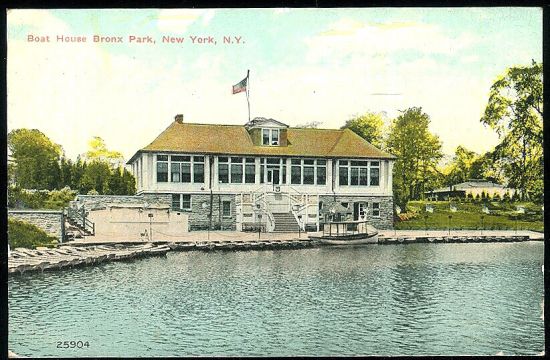 Boat House Bronx Park New York | antikvariat - detail pohlednice