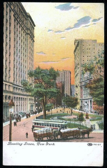 Bowling Green New York | antikvariat - detail pohlednice